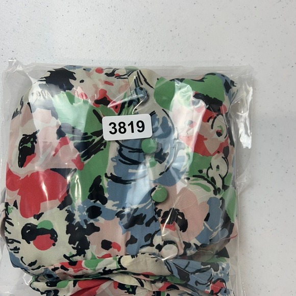 Polo Ralph Lauren Women's Floral-Print Crepe Peplum Blouse Multicolor Size 14 - Picture 16 of 16